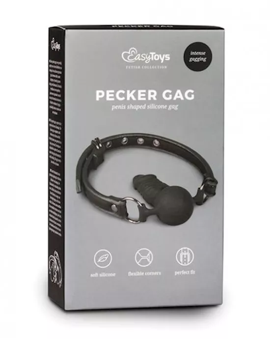 Easy Toys Ball Gag w/Silicone Dong