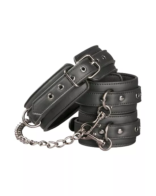 EasyToys Leather Collar With Anklecuff
