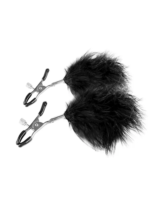 EasyToys Adjustable Nipple Clamps With Feathers