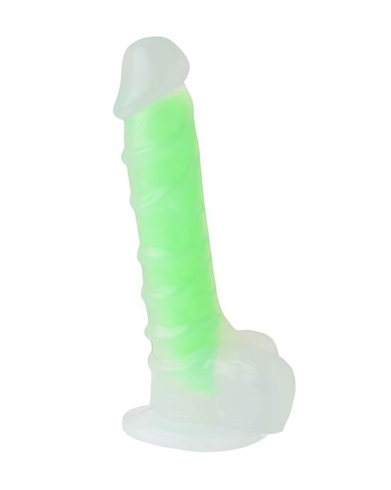 Nood Colours Glow in the Dark Veiny Dildo with Balls