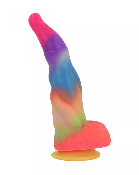 Wild Primordial Being Glow in the Dark Fantasy Dildo with Balls