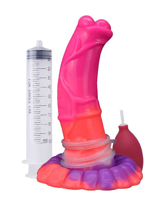 Wild Uncontrollable Steed Glow in the Dark Squirting Fantasy Dildo