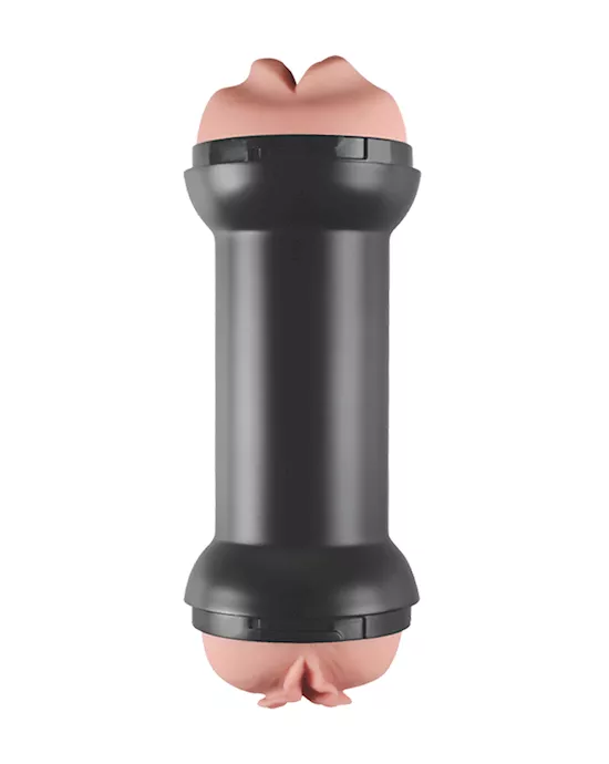 Double-Ended Mouth and Vagina Masturbator