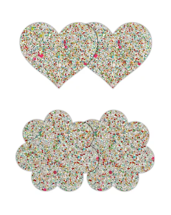 Pretty Pasties Heart & Flower 2 Pair