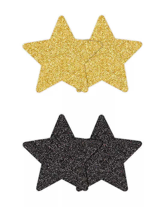 Pretty Pasties Glitter Stars 2 Pair