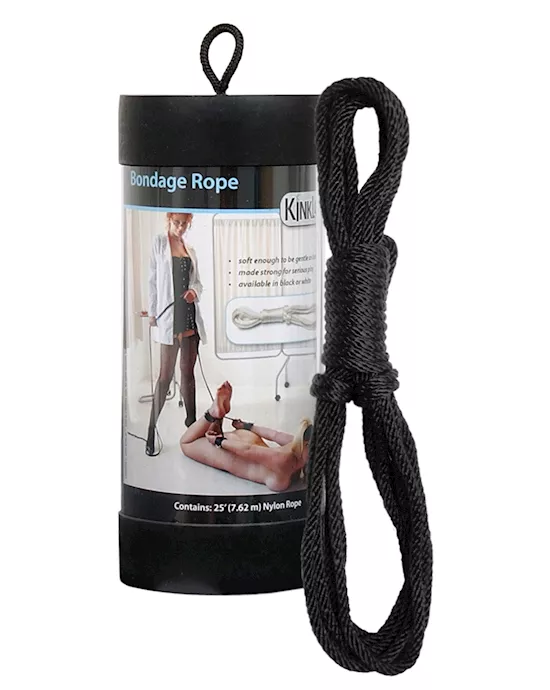 KinkLab 25" Bondage Rope - Black