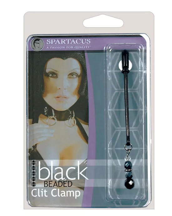 Spartacus Black Beaded Clit Clamps