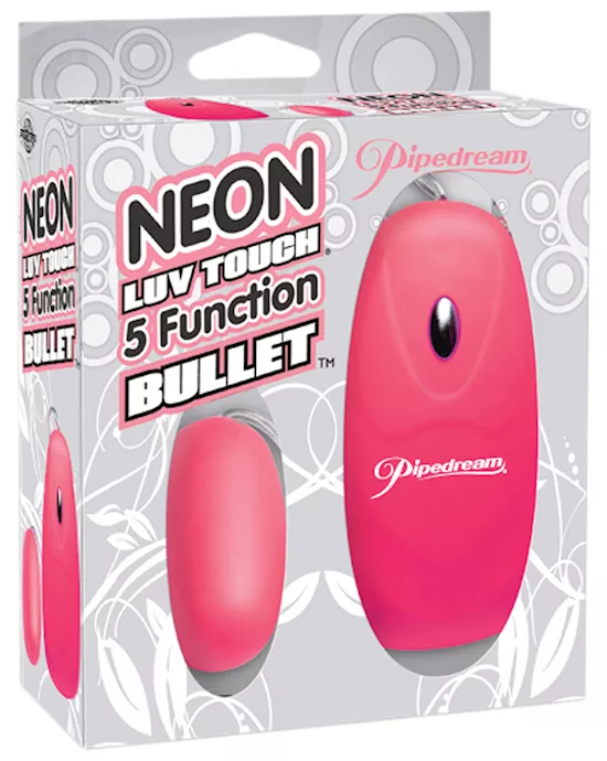 Neon Luv Touch Bullet - 5 Function Pink