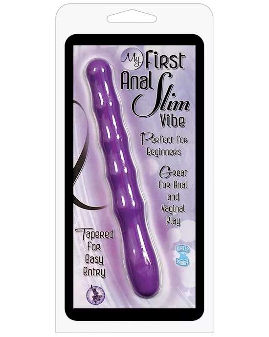 My 1st Anal Slim Vibe - Purple
