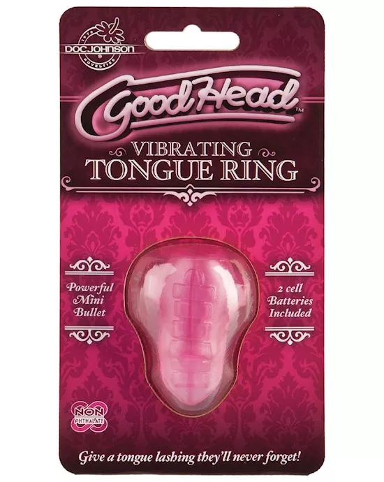 GoodHead Vibrating Tongue Ring - Pink