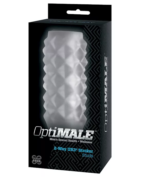OptiMale 2 Way Strokers  Studs- Clear