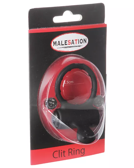 MALESATION Clit Ring - Black