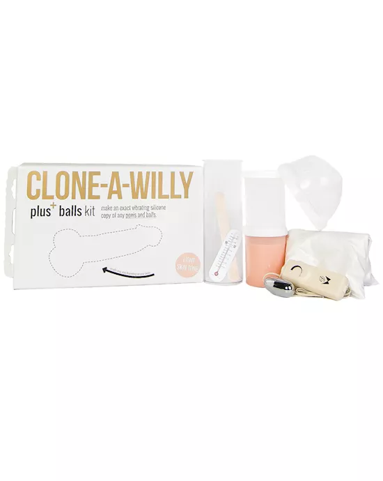Clone-a-willy Plus+ Balls Kit - Light Tone