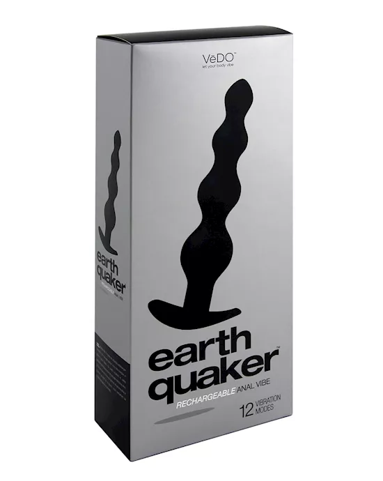 Vedo Earth Quaker Anal Vibe - Just Black