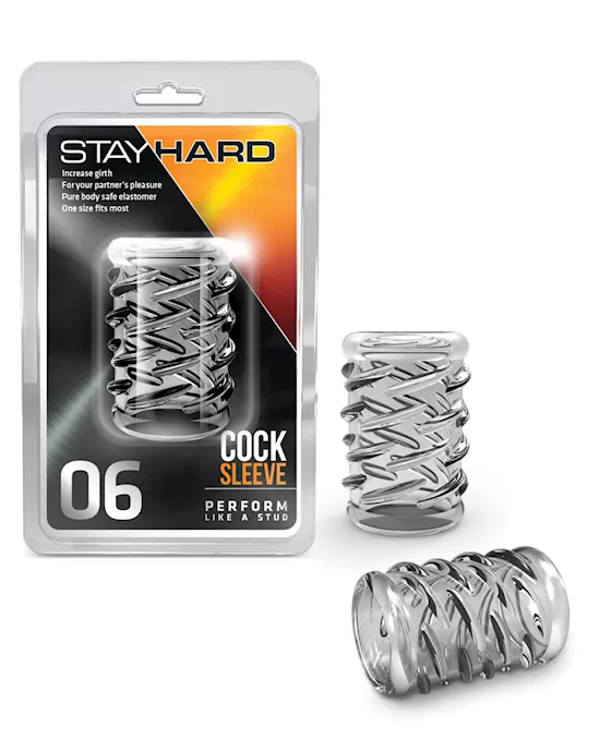 Blush Stay Hard Cock Sleeve 06 - Clear