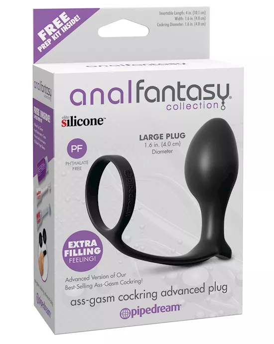Anal Fantasy Collection Ass Gasm Advanced Plug w/Cockring