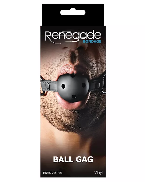 Renegade Bondage Ball Gag - Black