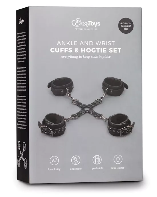 Easy Toys Hogtie w/Hand & Anklecuffs - Black