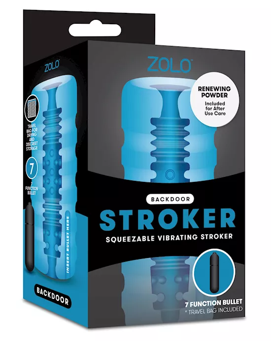 Zolo Backdoor Squeezable Vibrating Stroker