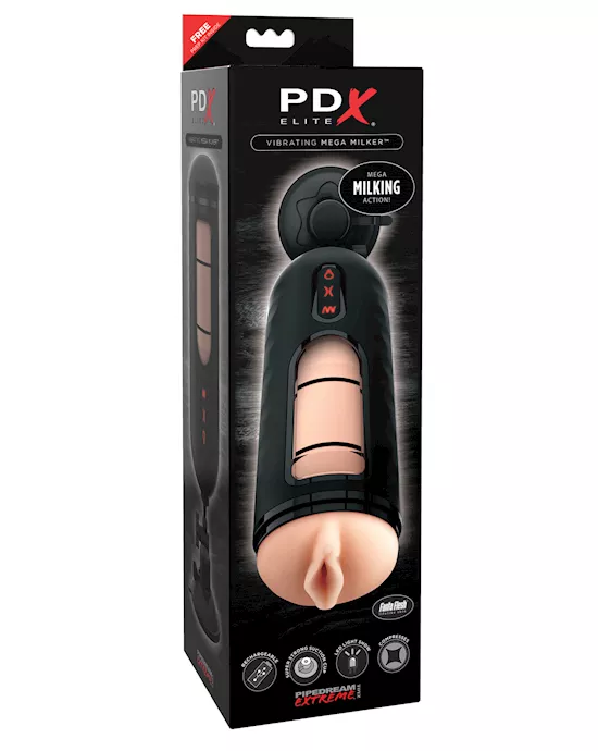 Pdx Elite Vibrating Mega Milker Stroker