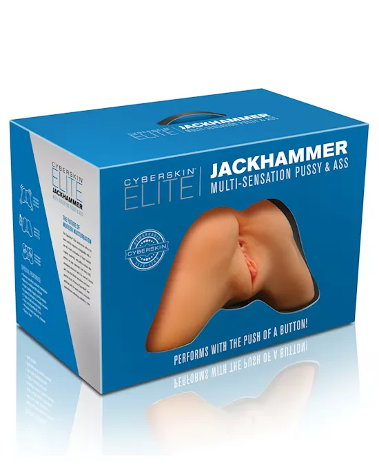 CyberSkin Elite Jackhammer Pussy & Ass - Light