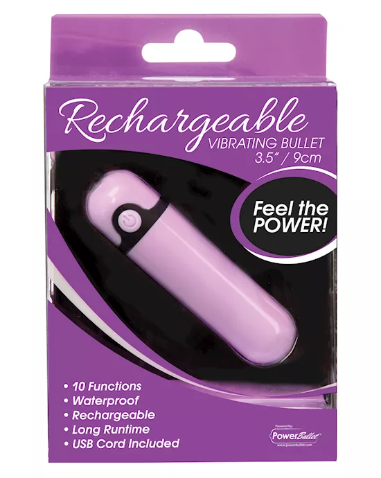 Simple & True Rechargeable Vibrating Bullet - Purple