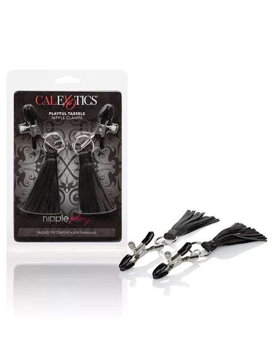 Nipple Play Playful Tassels Nipple Clamps - Black