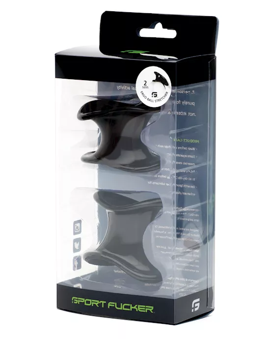 NO ETA=Sport Fucker Ergonomic Ball Stretcher Kit - Black