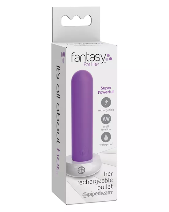 Fantasy For Her Rechargable Bullet - Purple