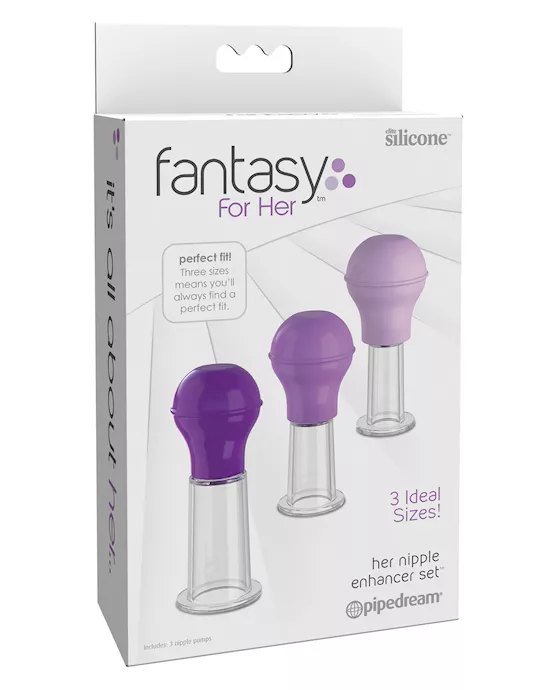 Fantasy for Her Nipple Enhancer Set - Purple