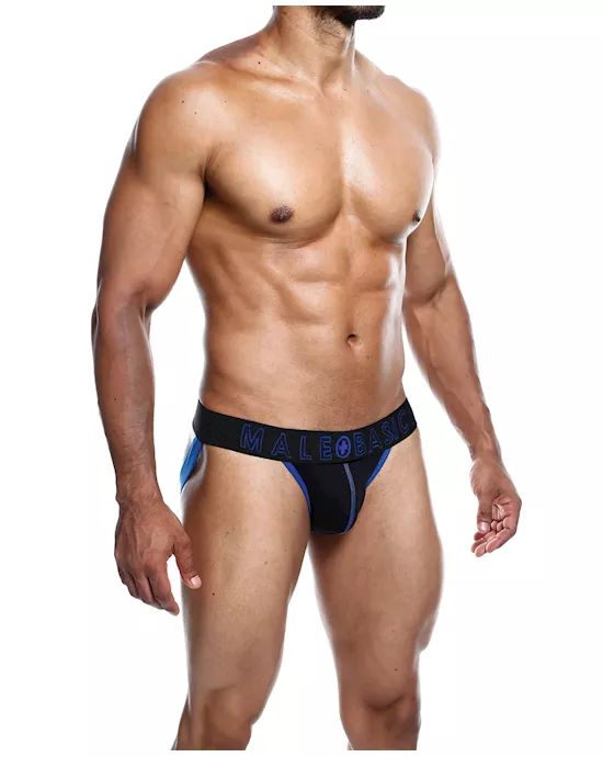 Male Basics Neon Jockstrap Royal XL