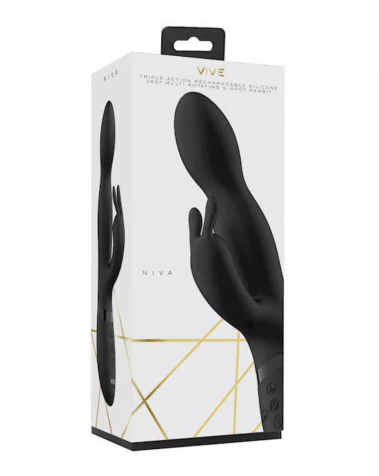 Shots Vive Niva Rotating Rabbit - Black