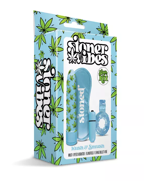 Stoner Vibes Kush & Smush Stash Kit - Blue