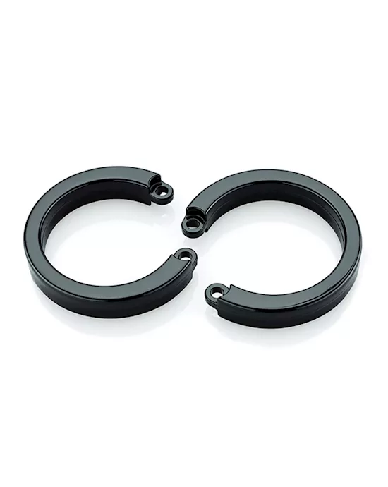 Cock Cage U-Ring 2 Pack - Black
