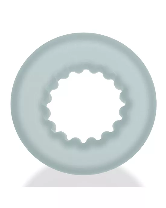 Oxballs  Axis Rib Griphold Cockring - Clear Ice