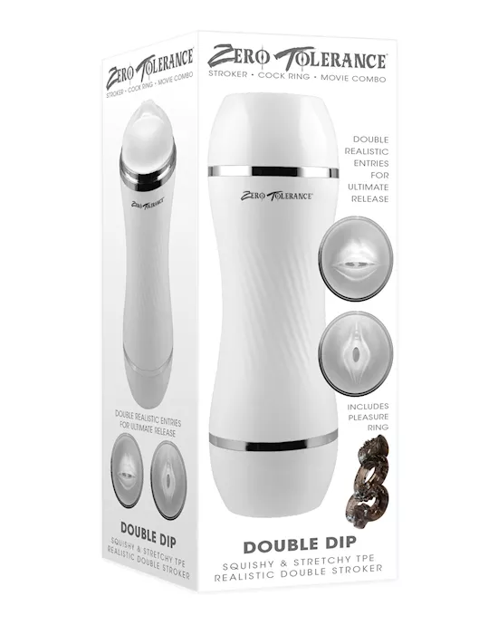 Zero Tolerance Double Dip Stroker - White