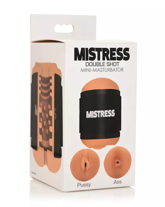 Curve Toys Mistress Double Shot Mini Masturbator Pussy & Ass - Medium