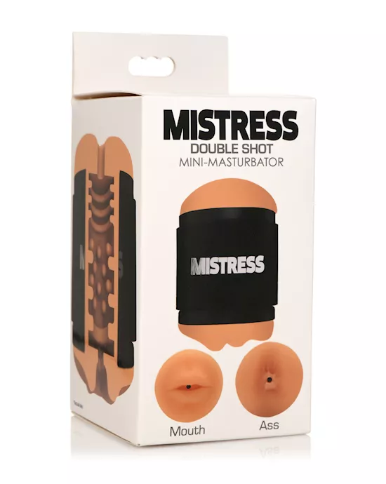 Curve Toys Mistress Double Shot Mini Masturbator Ass & Mouth - Medium