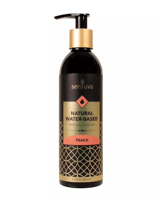 Sensuva Natural Water Based Personal Moisturizer - 8 oz Peach