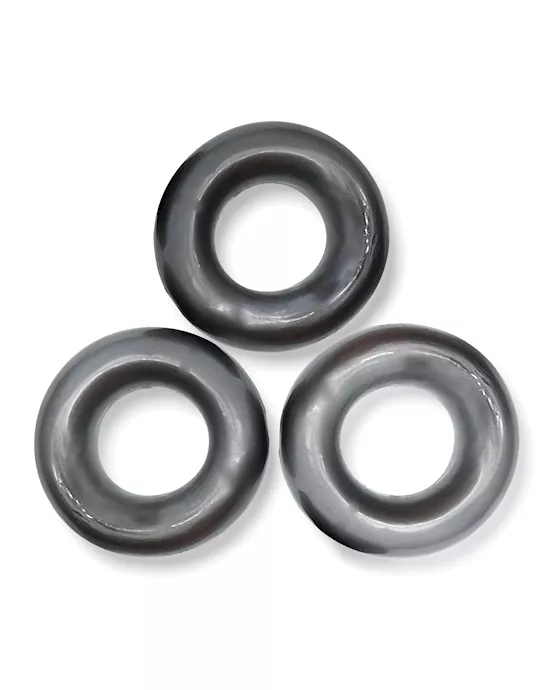 Oxballs Fat Willy 3 Pack Jumbo Cock Rings - Steel