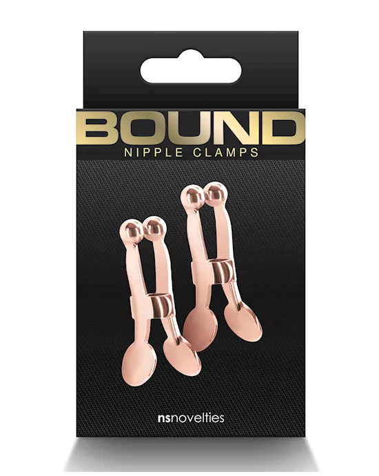 Bound C1 Nipple Clamps - Rose Gold