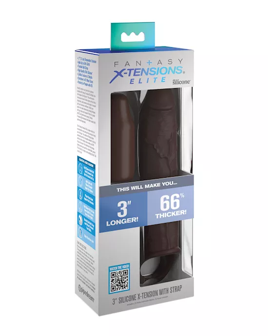 Fantasy X-tensions Elite 7" Extension W/strap - Brown