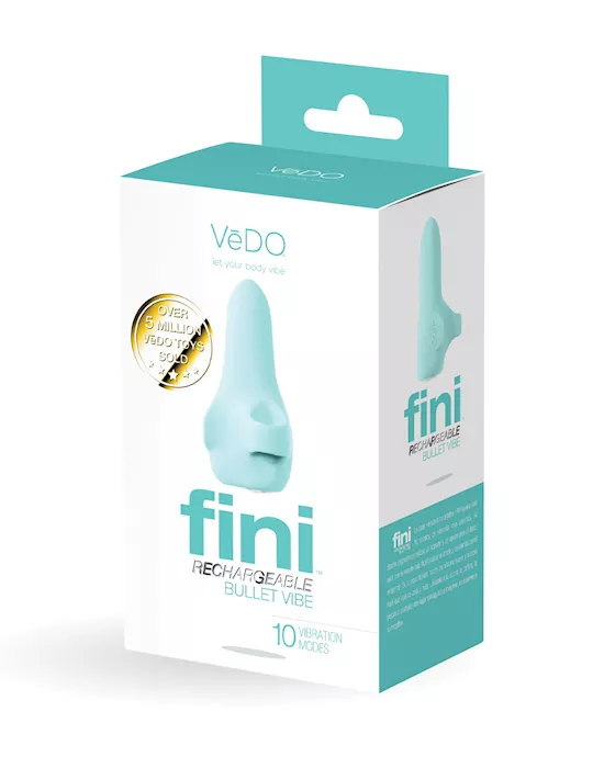 Vedo Fini Rechargeable Bullet Vibe - Turquoise