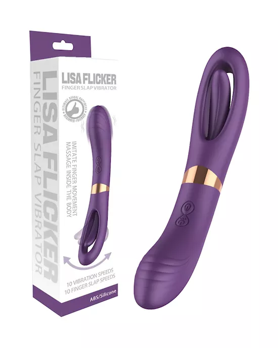 Lisa Flicking G-spot Vibrator - Purple