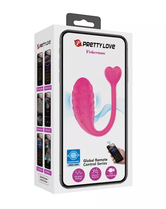 Pretty Love Fisherman Vibrating Egg - Hot Pink
