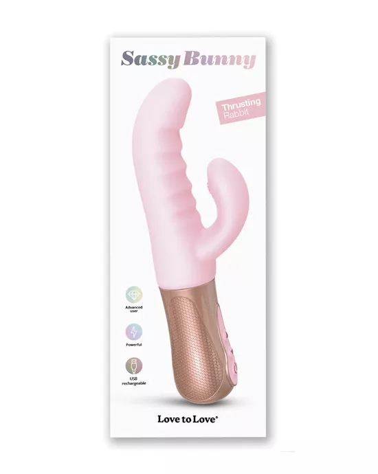 Love To Love Sassy Bunny Thrusting G-spot Rabbit - Baby Pink