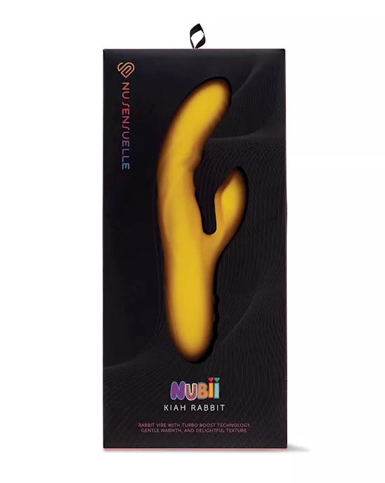 Nu Sensuelle Nubii Kiah Turbo Boost & Heating Dual Stim Rabbit - Yellow