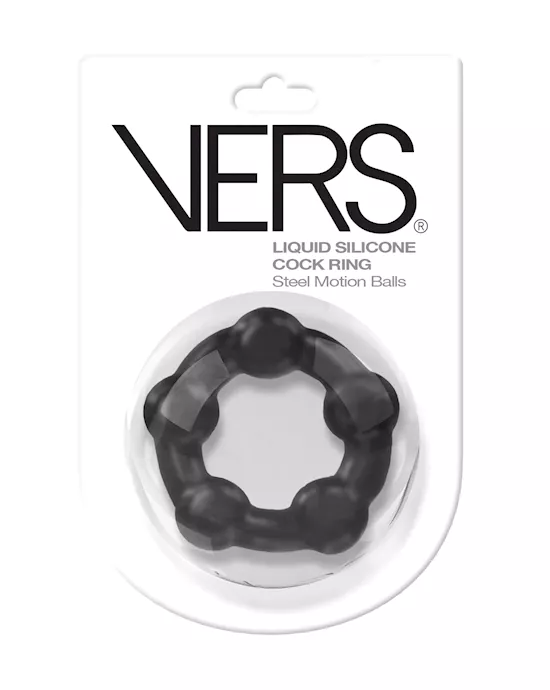 Vers Mobon Ball Cock Ring - Black