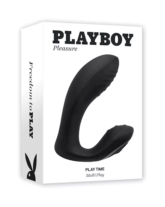 Playboy Pleasure Play Time Multi Play G-spot & P-spot Vibrator - Black