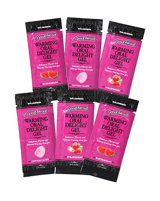 Goodhead Warming Oral Delight Gel 6 Pack. 306592 Adulttoymegastore USA